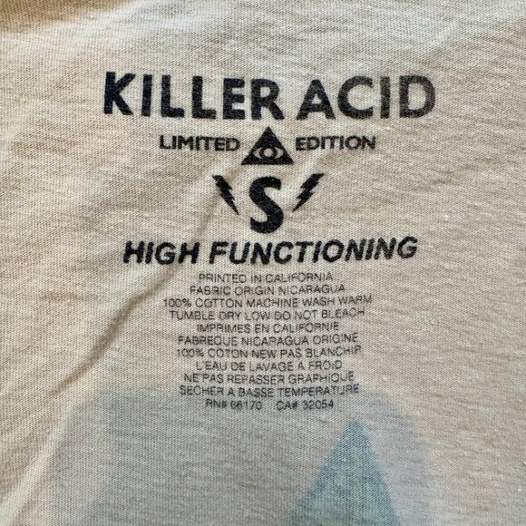 KILLER ACID "High Functioning" Graphic T-Shirt - Picture 4 of 5
